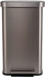 ESTIA ΚΑΔΟΣ ΑΠΟΡΡΙΜΑΤΩΝ FLATOP SOFT CLOSE 70LT ΜΑΤ ΙΝΟΞ 01-31961