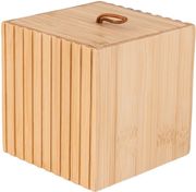 Κουτί Αποθήκευσης-Οργάνωσης Μπάνιου Bamboo Essentials Estia 9×8εκ. 02-13165 (Υλικό: Bamboo) – estia – 02-13165