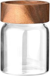 Βαζάκι Μπαχαρικών Γυάλινο Με Ξύλινο Καπάκι Allure 6,5×9εκ. Estia 01-28190 Υλικό: Ξύλο