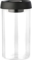 Δοχείο Αποθήκευσης Γυάλινο Διάφανο Με Πλαστικό Καπάκι 900ml-9,5×9,5×18εκ. Estia 01-27858 Υλικό: Γυαλί