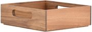 Κουτί Οργάνωσης Στοιβαζόμενο Με Λαβές Ξύλινο Ακακίας Natural 20×17,5εκ. Allure Estia 02-34153