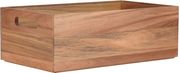Κουτί Οργάνωσης Στοιβαζόμενο Με Λαβές Ξύλινο Ακακίας Natural 35×20εκ. Allure Estia 02-34160