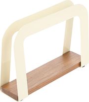 Χαρτοπετσετοθήκη Ξύλινη-Μεταλλική Ivory 12×4,5×12εκ. Allure Estia 01-24789 (Υλικό: Ξύλο, Χρώμα: Ιβουάρ) – estia – 01-24789