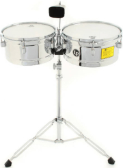 TIMBALES LATIN PERCUSSION LP ASPIRE 13' AND 14' ΜΕ ΒΑΣΗ ΚΑΙ COWBELL