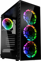 CASE KOLINK OBSERVATORY LITE RGB MIDI-TOWER – TEMPERED GLASS – BLACK