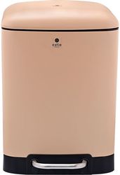 Καλάθι Απορριμάτων Μεταλλικό Soft Close Μπεζ Estia 6lt 02-15145 Υλικό: Μεταλλικό, Χρώμα