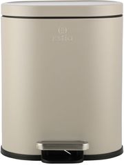 Καλάθι Απορριμάτων 6lt Μεταλλικό Soft Close Taupe Ovoid Estia 24,4×21,5×2,4εκ. 02-21450 Υλικό