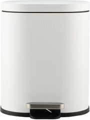 ESTIA ΧΑΡΤΟΔΟΧΕΙΟ ΜΠΑΝΙΟΥ OVOID SOFT CLOSE 6LT ΛΕΥΚΟ 02-21429