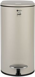 Καλάθι Απορριμάτων Μεταλλικό Soft Close Mat Taupe Slim Estia 5lt-13,8×28,4×30,5εκ. 02-19129 Υλικό