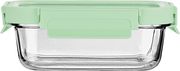 Φαγητοδοχείο Γυάλινο Με Καπάκι Πλαστικό 640ml/18,9×14,5×6,7εκ. Click & Seal Mint Estia 01-26561