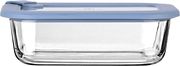 Φαγητοδοχείο Γυάλινο Με Καπάκι Σιλικόνης 640ml/18,9×14,5×6,7εκ. ColorSeal Μπλε Estia 01-26523 Υλικό: Γυαλί