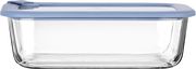Φαγητοδοχείο Γυάλινο Με Καπάκι Σιλικόνης 1520ml/23,5×17,8×7,6εκ. ColorSeal Μπλε Estia 01-26547 Υλικό: Γυαλί