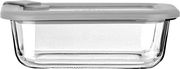 Φαγητοδοχείο Γυάλινο Με Καπάκι Σιλικόνης 370ml/16,3×12,3×6,2εκ. ColorSeal Γκρι Estia 01-26400 Υλικό: Γυαλί
