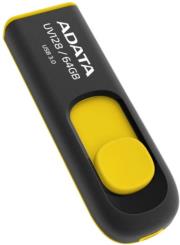 ADATA DASHDRIVE UV128 64GB USB 3.2 FLASH DRIVE BLACK/YELLOW