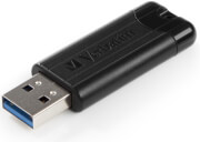 VERBATIM 49316 16GB PINSTRIPE USB 3.0 FLASH DRIVE BLACK
