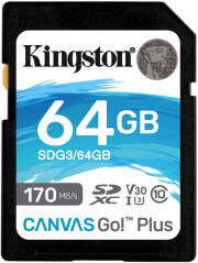 KINGSTON SDG3/64GB CANVAS GO PLUS 64GB