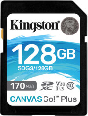 KINGSTON SDG3/128GB CANVAS GO PLUS 128GB