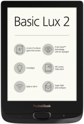 POCKETBOOK BASIC LUX 2 OBSIDIAN BLACK