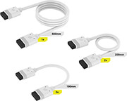 CORSAIR CL-9011126-WW ICUE LINK CABLE KIT 1X600MM 2X200MM 2X100MM STRAIGHT/STRAIGHT WHITE