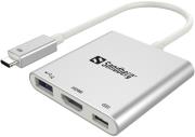 SANDBERG 136-00 USB TYPE-C MINI DOCK HDMI+USB