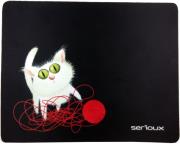 SERIOUX MSP01 CAT AND BALL OF YARN MOUSEPAD