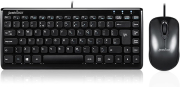 PERIXX PERIDUO-307 B MINI USB BLACK KEYBOARD AND MOUSE COMBO WITH CHITLET KEYS