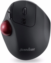 PERIXX PERIMICE-717 WIRELESS 2.4GHZ TRACKBALL MOUSE WITH PROGRAMMABLE FEATURE