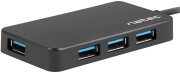 NATEC NHU-1343 SILKWORM 4-PORTS USB-C USB 3.0 HUB BLACK