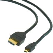 CABLEXPERT CC-HDMID-6 HDMI CABLE MALE TO HDMI MICRO D-MALE GOLD PLATED 1.8M BLACK
