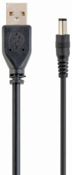 CABLEXPERT CC-USB-AMP35-6 USB AM TO 3.5 MM POWER PLUG CABLE, 1.8 M, BLACK COLOR