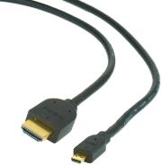 CABLEXPERT CC-HDMID-15 HDMI MALE TO MICRO D-MALE CABLE WITH GOLD-PLATED CONNECTORS 4.5M BLACK