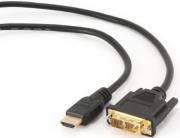CABLEXPERT CC-HDMI-DVI-7.5MC HDMI TO DVI 18+1PIN SINGLE-LINK MALE-MALE CABLE GOLD-PLATED 7.5M