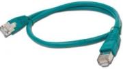 CABLEXPERT PP12-0.5M/G GREEN PATCH CORD CAT.5E MOLDED STRAIN RELIEF 50U PLUGS 0.5M