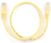 CABLEXPERT PP12-0.5M/Y YELLOW PATCH CORD CAT.5E MOLDED STRAIN RELIEF 50U PLUGS 0.5M