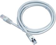 CABLEXPERT PP22-1M CAT.5E FTP PATCH CORD MOLDED STRAIN RELIEF 50U PLUGS 1M GREY