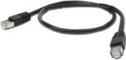CABLEXPERT PP6-1M/BK BLACK PATCH CORD CAT6 MOLDED STRAIN RELIEF 50U PLUGS 1M