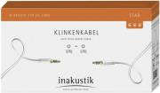 IN-AKUSTIK STAR MP3 AUDIO CABLE 3.5MM JACK PLUG 0.5M WHITE