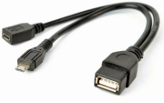 CABLEXPERT A-OTG-AFBM-04 USB OTG AF + MICRO BF TO MICRO BM CABLE 0.15M