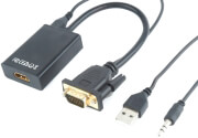 CABLEXPERT A-VGA-HDMI-01 VGA TO HDMI ADAPTER CABLE 0.15M BLACK
