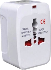 LAMTECH LAM073050 TRAVEL ADAPTER WITH USB & 4 DIFFERENT PLUGS