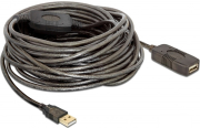 DELOCK 82689 USB EXTENSION CABLE AM-AF 15M BLACK