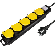 LOGILINK LPS255 POWER STRIP 5-WAY WITH SWITCH 5X CEE 7/3 OUTDOOR