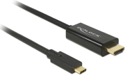 DELOCK 85258 CABLE USB TYPE-C MALE > HDMI MALE (DP ALT MODE) 4K 30 HZ 1 M BLACK
