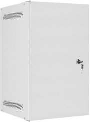 LANBERG WALL-MOUNTED RACK 10' 9U/280X310 FLAT PACK WITH GLASS METAL GREY