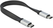 DELOCK 85926 USB 3.2 GEN 2 FPC FLAT RIBBON CABLE USB TYPE-C TO USB TYPE-C 22 CM PD 3 A E-MARKER