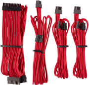 CORSAIR DIY CABLE PREMIUM INDIVIDUALLY SLEEVED DC CABLE STARTER KIT TYPE4 (GEN4) RED