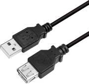 LOGILINK CU0010B USB 2.0 EXTENSION CABLE MALE/FEMALE 2M BLACK
