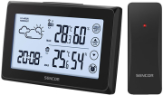 SENCOR SWS 2850 COLOR WEATHER STATION WITH WIRELESS TEMPERATURE AND HUMIDITY SENSOR
