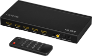 LOGILINK HD0052 HDMI SWITCH, 4X1-PORT, MULTIVIEWER, 1080P/60 HZ, SCALER