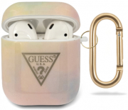 GUESS CASE T&D GOLD TRIANGLE 01 FOR APPLE AIRPODS GEN 1 / APPLE AIRPODS GEN 2 PINK GUACA2TPUMCGG01